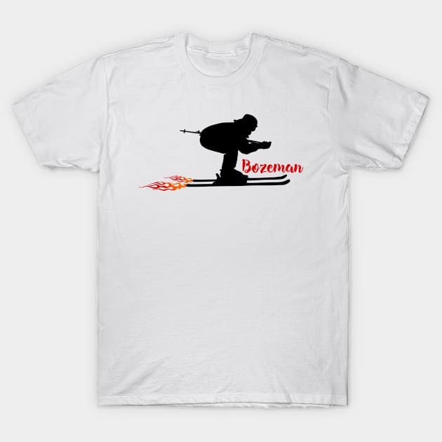 Bozeman United States Skiing T-Shirt by ArtDesignDE